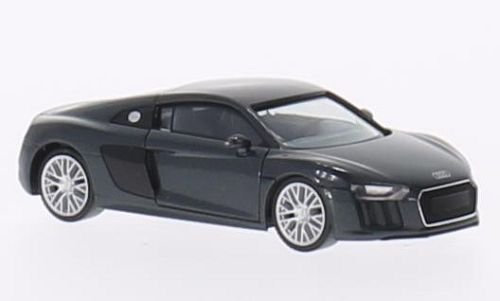 Audi R8 V10, metallic-dunkelgrau, Modellauto, Fertigmodell, Herpa 1:87