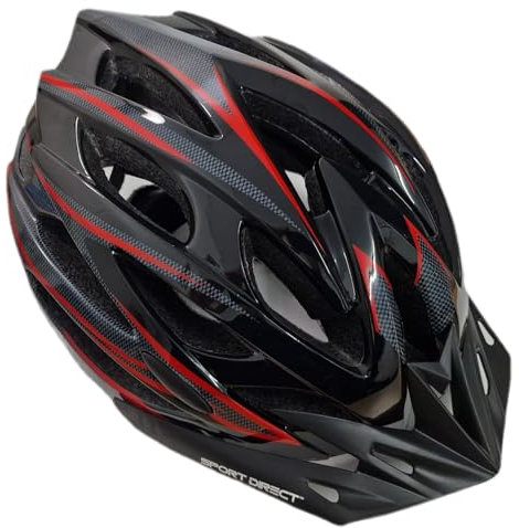 Sport Direct™ Team Comp 24 Vent E-Bike/Bike Helmet Graphite/Red/Black 58-61cm *FREE 3 YEAR CRASH REPLACEMENT*