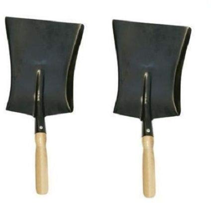 SI 2 x 9 Metal Coal/Dust Shovel Wood Handle Hand Tools Household Goods - Black