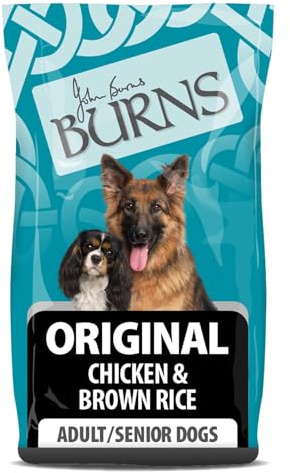 Burns Pet Nutrition Hypoallergenic Complete Dry Dog Food Adult and Senior Dog Original Chicken and Brown Rice 12 kg