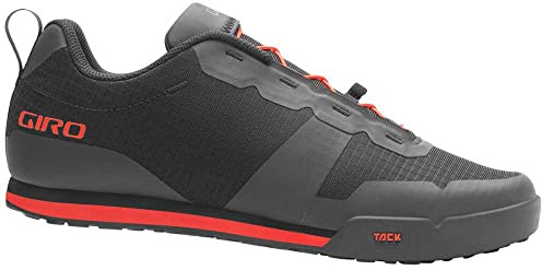 Giro Tracker Fastlace Men's Mountain Bike Shoe, Black/Bright Red (2022), US 10.5 / EU 44