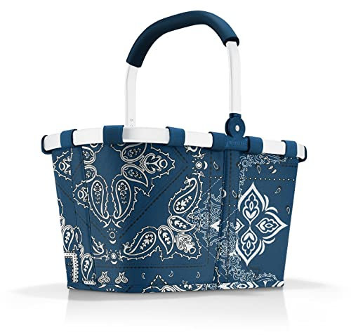 reisenthel carrybag frame bandana blue Stabiler Einkaufskorb mit viel Stauraum und praktischer Innentasche Elegantes und wasserabweisendes Design