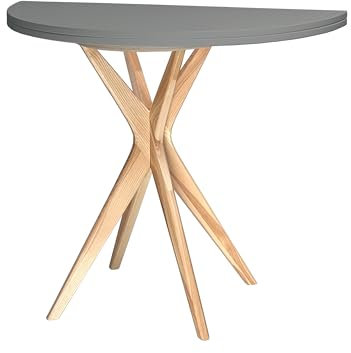 RAGABA JUBI Utdragbart halvcirkulärt bord 100 cm betonggrått