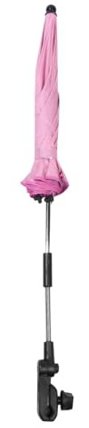 PAMINGONO Sombrilla Fácil Protección Carrito Ñiño para de Tela Rosa de Solar de Usar en Verano para Exteriores