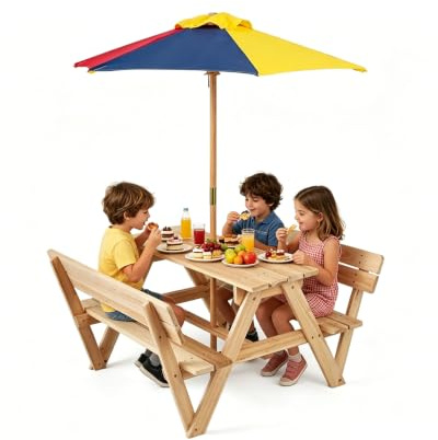 LIFEZEAL Set da Giardino per Bambini in Legno di Abete
