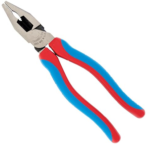 Channellock E348CB E Series 8-Inch Combination Plier with XLT Joint and Code Blue Grips