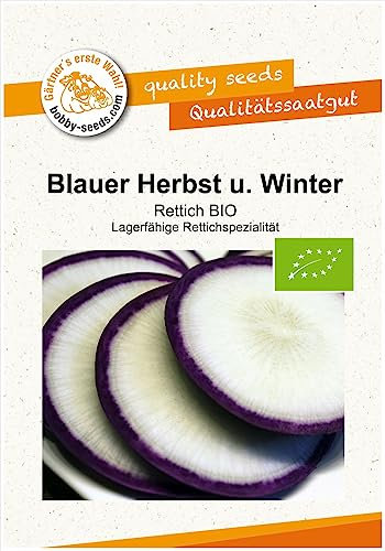 BIO-Gemüsesamen Blauer Herbst u. Winter Rettich Portion
