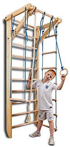 Échelle Suédoise Espalier Sport-2-240 Structure de Jeu en Bois pour Enfants et Adultes, Salle de Sport à Domicile, Escalade, Jouets Intérieurs, Fitness et Motricité