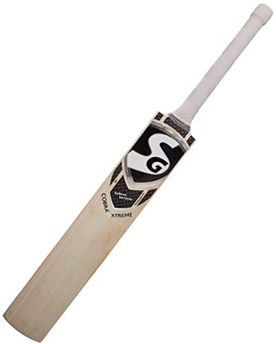 SG Cobra Xtreme Cricketschläger, Grade 5, englische Willow (Größe: kurzer Griff, Lederball