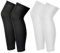 2 Pair Compression Leg Sleeve, Leg Undersleeve for Knee Brace Leg Sleeve Basketball Knee Brace Undersleeve Long Knee Sleeve Full Leg Compression Sleeves for Men Women Sport Basketball Football Running