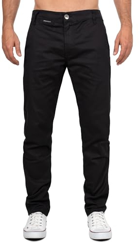 Cipo & Baxx Herrtygbyxor – Slim Fit & Regular Fit | Stretch bomullsblandning | Ventilerande och bekväma | Chino och avslappnade byxor för kontor, fritid och vardag | snygg och mångsidig att kombinera
