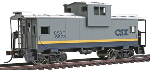 Walthers Trainline Wide-Vision Caboose-Ready to Run-CSX Transportation 931-1505 HO Scale Model Railroad - Freight Model