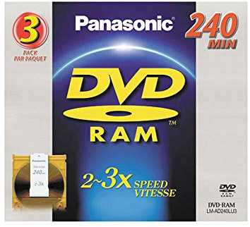 Panasonic LM-AD240LU3 3 Pack - DVD-Ram Disc