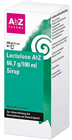Lactulose AbZ Sirup 66,7 g/100 ml: Hilft schonend bei Verstopfungen, 200 ml