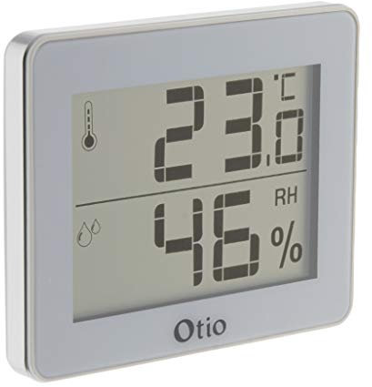 Thermomètre hygromètre blanc - écran LCD - Otio