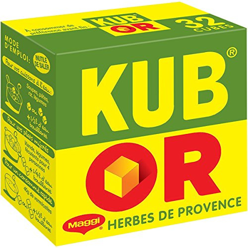 Maggi Bouillon KUB OR Herbes de Provence (32 cubes) -128g - Lot de 5