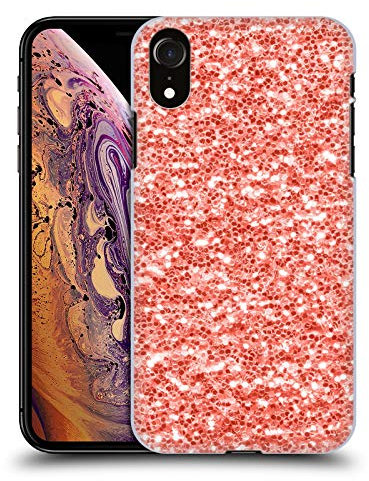 Head Case Designs Offizielle PLdesign Korallen Glitzer Glitzernde Koralle Harte Rueckseiten Handyhülle Hülle Huelle kompatibel mit Apple iPhone XR