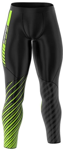 SMMASH Run Sport Långa Leggings för Män, Herr Kompression Löpning Leggings, Träning sporttights, funktionsunderbyxor, Gym, OCR, Andas och Lätt, Antibakteriellt Material, Tillverkad i EU (S, s)