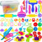 Jiosdo Dough Tools and Cutters, 53 Pcs Dough Tools Sets for Kids Toddlers, Plastic Accessories Clay Extruders Rollers Molds with Storage Box, Creation Educational Toy Gift Set