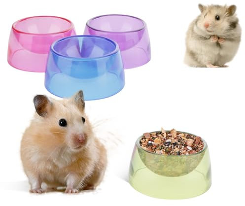 Futternapf für kleine Haustiere, geeignet für Igel, Rennmäuse, goldener Bär, Huhn, Haustier, Ente, 4 Stück