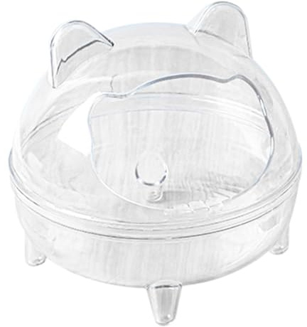 Walopola Baño de Arena para hámster Contenedor de baño de para hámster Bañera para Animales pequeños, Hámster Pet Baño Transparente Bañera Hámster, Hamster Baño para Mascotas