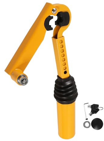 Ciieeo Blocco Leva Cambio Acciaio Blocco a Mano Regolabile Dispositivo Sicurezza per Auto e Furgoni