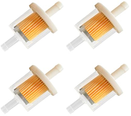 4er Set Benzinfilter 8mm, Kraftstofffilter, Kraftstofffilter, Automobil,Diesel Moped, Diesel Verwendet, Hohe Dichte, Verschmutzungsgrad Aufgrund Der Transparenten Bauweise Leicht Erkennbar