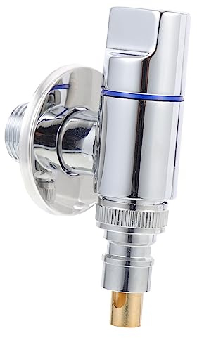 NUOBESTY Valvole Di Intercettazione Angolari Girevoli in Ottone Per Lavatrice, Apertura Rapida a 90°, Resistente Alla Corrosione, Compatibili Per Bagno, Cucina e Balcone