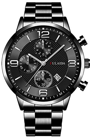 Mode sport män rostfritt fodral kvarts analog armbandsur höjdmätare, Jag, En storlek