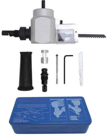 Utensile per trapano per roditrice per lamiera a doppio scopo, funziona perfettamente con trapani elettrici o pneumatici superiori a 10 mm