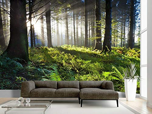 amazingsticker Tree Forest Photo Mountain Wallpaper Mural Summer Home DIY Decoration Wall Covering Wall Decoration 390x260cm