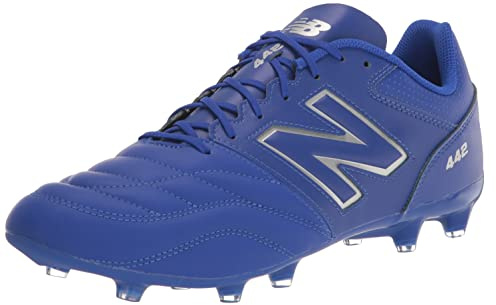 New Balance Men's 442 V2 Team FG Soccer Shoe, Blue/White, 11.5 Wide US