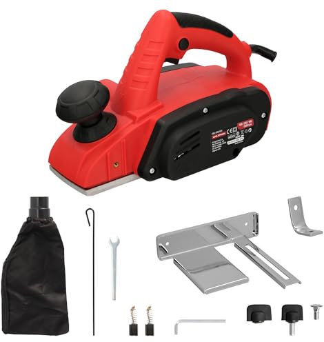 WOLFPACK LINEA PROFESIONAL Cepilladora Electrica 710 Watt. Ancho Corte 82 mm. Profundidad 2 mm. Base Aluminio/Acero Cepillo Electrico Madera Carpintero
