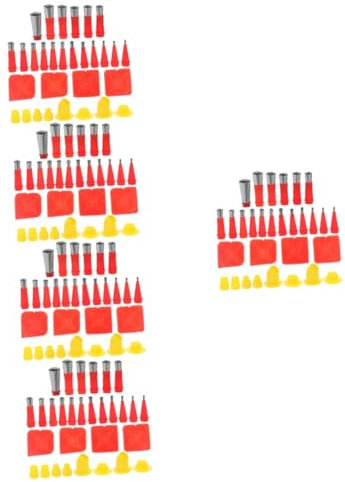 DOITOOL 5sätze Wiederverwendbaren -dichtungsdüsen Mit Basis Düsen Spachtel Für Präzise Abdichtungsarbeiten An Fenstern Und Türen