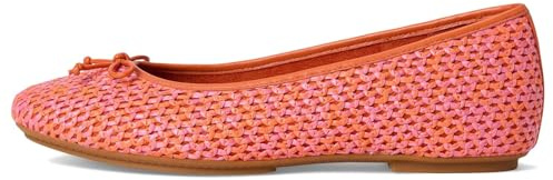 FitFlop Zapatos planos de ballet tejidos con lazo Delicato para mujer, Satsuma/Pinkperfect Mix, 41 EU