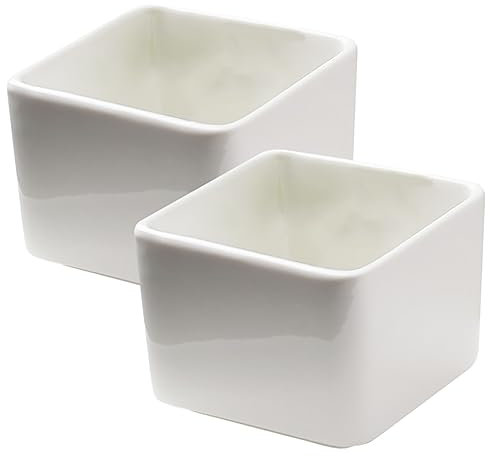 Holibanna Ciotole Per Salse in Ceramica Ondulata Antiscivolo, Piccolo Piatto Antipasto 180 Ml, Set 2 Pezzi Per Cucina, Ristoranti e Barbecue Famiglia