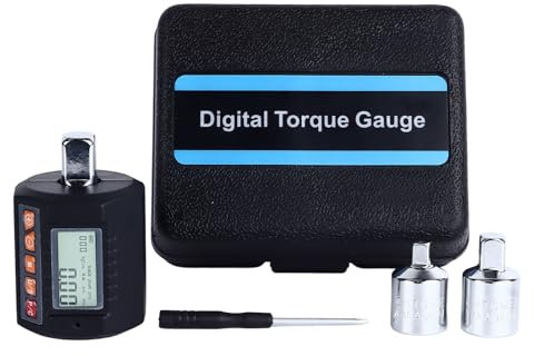 Gavigain Adaptateur de la clé à torsion numérique Adaptateur LCD Affichage rétro-éclairé 1/4 et 3/8 pouces Head for Automotive DIY 45# Steel