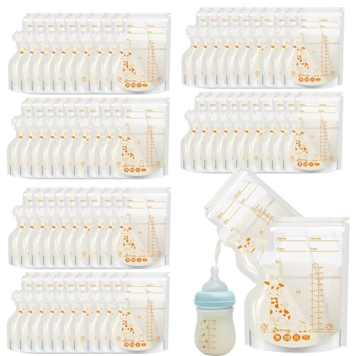 60 bolsas de leche materna, 250 ml, sin BPA, almacenamiento de leche materna, bolsas de almacenamiento de leche materna, doble cremallera, bolsas de almacenamiento de leche materna