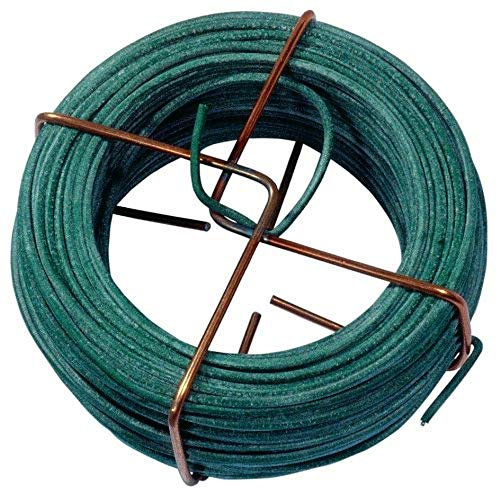 Connex FLOR78620 Fil de Fer avec Gaine Plastique Vert 2 mm x 30 m