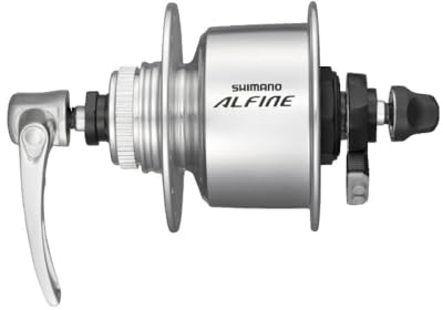 SHIMANO Alfine DH-S501 Alfine, 6v 3w, Centre-Lock disc, 32h, Q/R, Silver