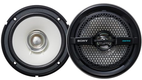 Sony XSMP1611 6.5-Inch Dual Cone Marine Speakers (Black)