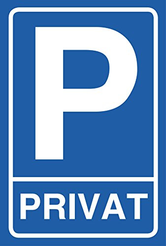 Rosenbaum Offsetdruck Parkeringsplatsskylt privat parkering aluminiumskylt | 20 x 30 cm privat parkeringsplats aluminiumskylt 3 mm | stabil kompositplatta