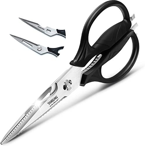 TANSUNG Forbici da Cucina Smontabili,Forbici multifunzionali con Manici Morbid-T1,Resistenti Anti-ruggine,Facile da Smontare per la Pulizia,Lame affilatissime