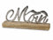 formano Aufsteller Moin mit Möwe | maritim Metalldeko auf Holzsockel | 14x28 cm | Meer