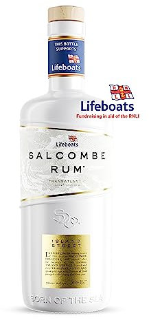 Salcombe Island Street Spiced Gold Rum 40% ABV, Caribbean Blend with Pineapple, Gingerbread & Vanilla, 50cl Bottle – Vegan & Gluten Free