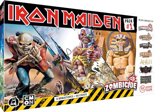 Asmodee Cmon Zombicide: Iron Maiden Pack #1 – Gesellschaftsspiele – Brettspiele – Figurenspiele – Kooperationsspiele ab 14 Jahren – 1 bis 6 Spieler – französische Version
