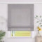 SCHOAL Raffrollo mit Klettband Einfarbige Vorhänge Wohnzimmer Gardine Blickdicht Raffgardine Fenster Rollo 1 Stück BxH 120x140cm Grau