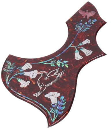 Guitar Pickguard Hummingbird Pickguard Akustisk Gitarrbyte Självhäftande Rygg Repsäker 2 Mm Tjock