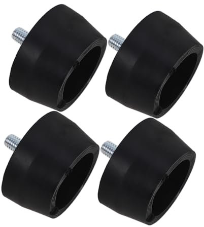 POPETPOP 4pcs Rubber Feet Pads for Small Piston Air Compressors Anti-Vibration Mounting Feet Bumpers for Generators and Pressure Washers Heavy Duty Rubber Compressor Pads Air Pump Accessories