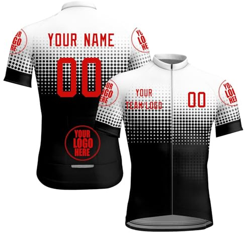 HGWOPGASD Maillot de Cyclisme Personnalisé Homme Femme Nom de l'équipe Votre nom Logo Vêtements de Vélo A17